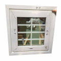 Waterproof white profile color new window grills design  double reflective glass  bathroom window grill design